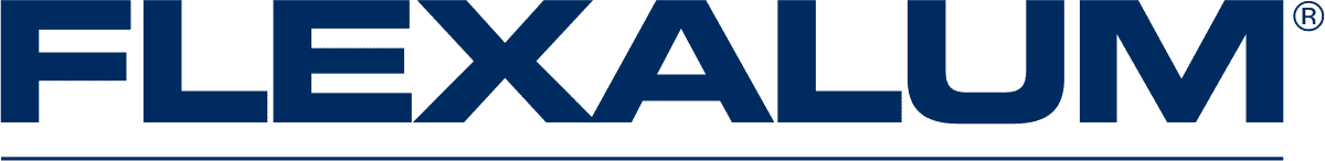 Logo Flexalum - Schriftzug in blau